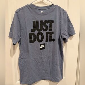 Nike Men's Slate Blue 'Just Do It' Tee